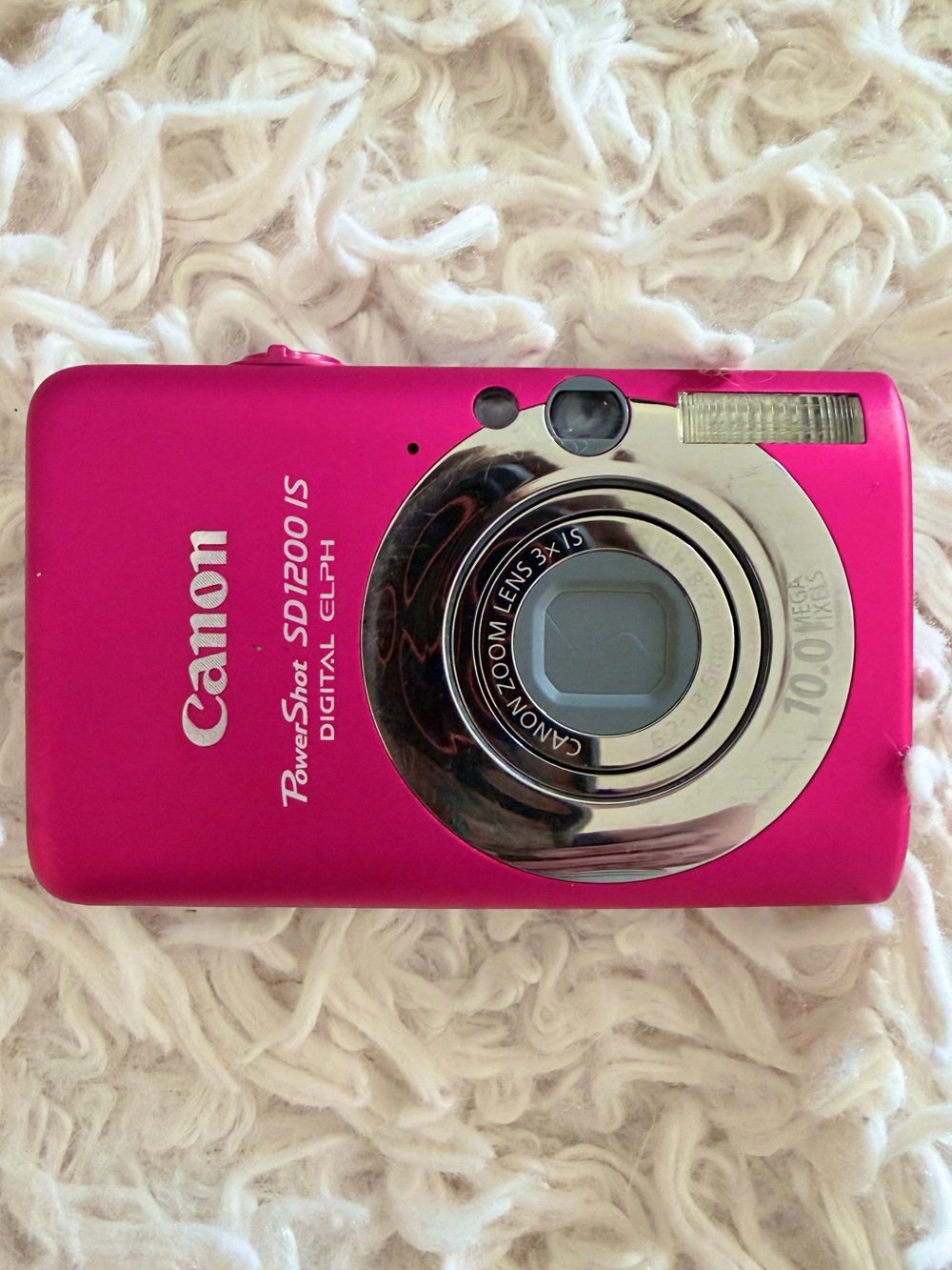 🩷 Canon Compact DigiCam PowerShot SD1200 IS (CCD - Vintage - Y2K Pink - Tested)